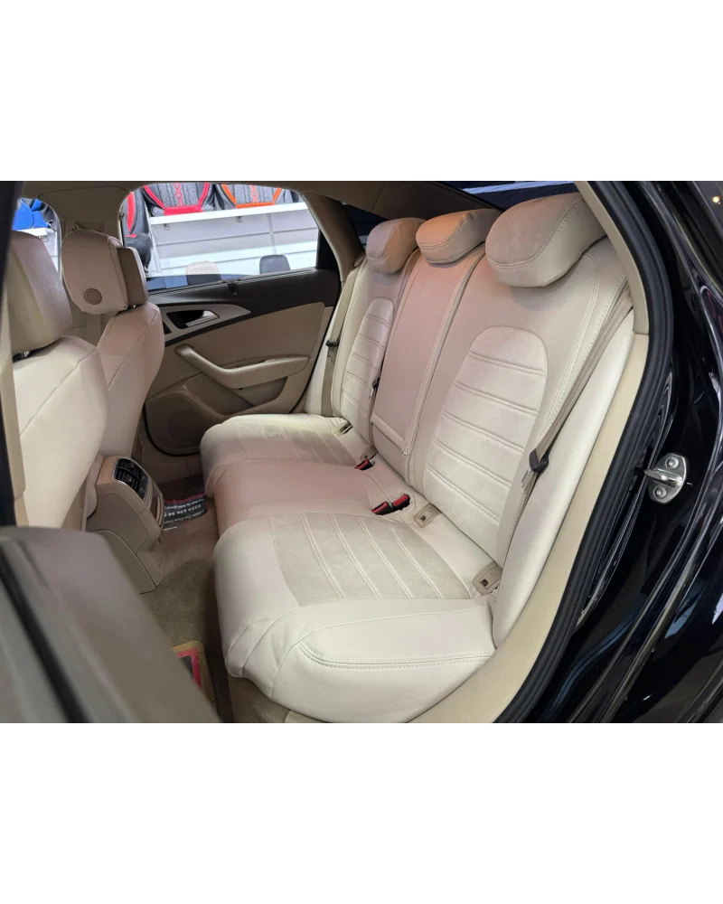 Audi A6 Araca Özel Oto Koltuk Kılıfı - 1.Kalite Deri Tay Tüyü - Görsel 6