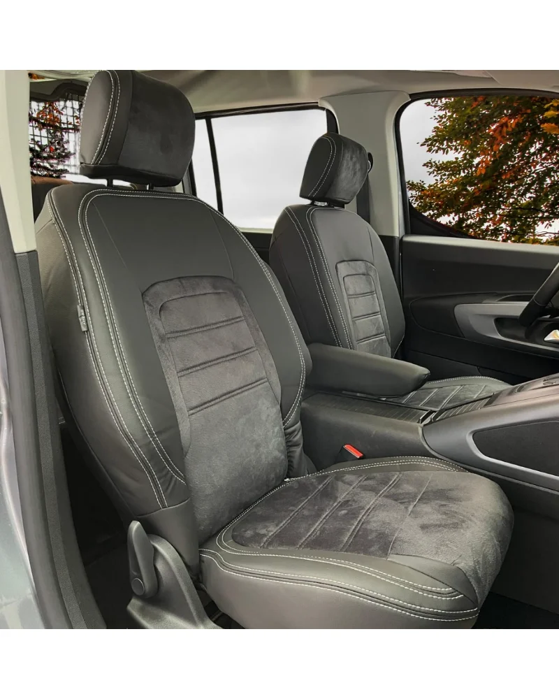 Citroen Berlingo Özel Oto Koltuk Kılıfı - 1.Kalite Deri Tay Tüyü - Görsel 9