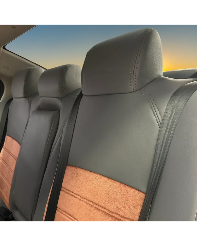 Honda City Özel Oto Koltuk Kılıfı - 1.Kalite Deri Tay Tüyü - Görsel 6