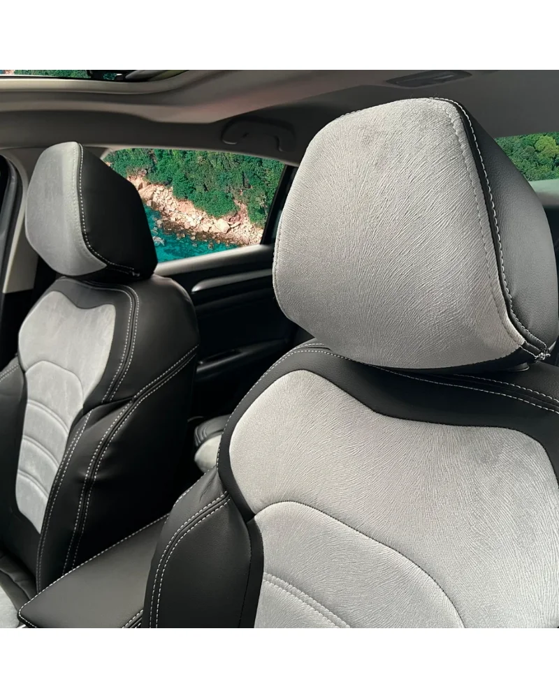 Renault Megane Araca Özel Oto Koltuk Kılıfı - 1.Kalite Deri Tay Tüyü - Görsel 2