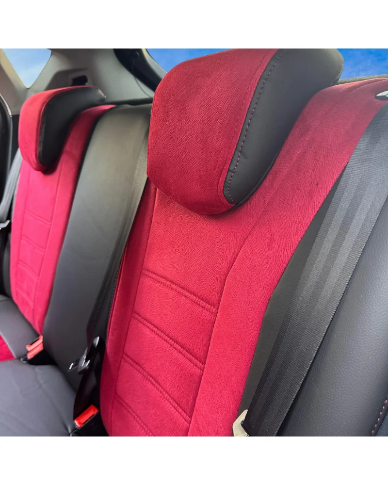 Ford Fiesta Özel Oto Koltuk Kılıfı - 1.Kalite Deri Tay Tüyü - Görsel 3