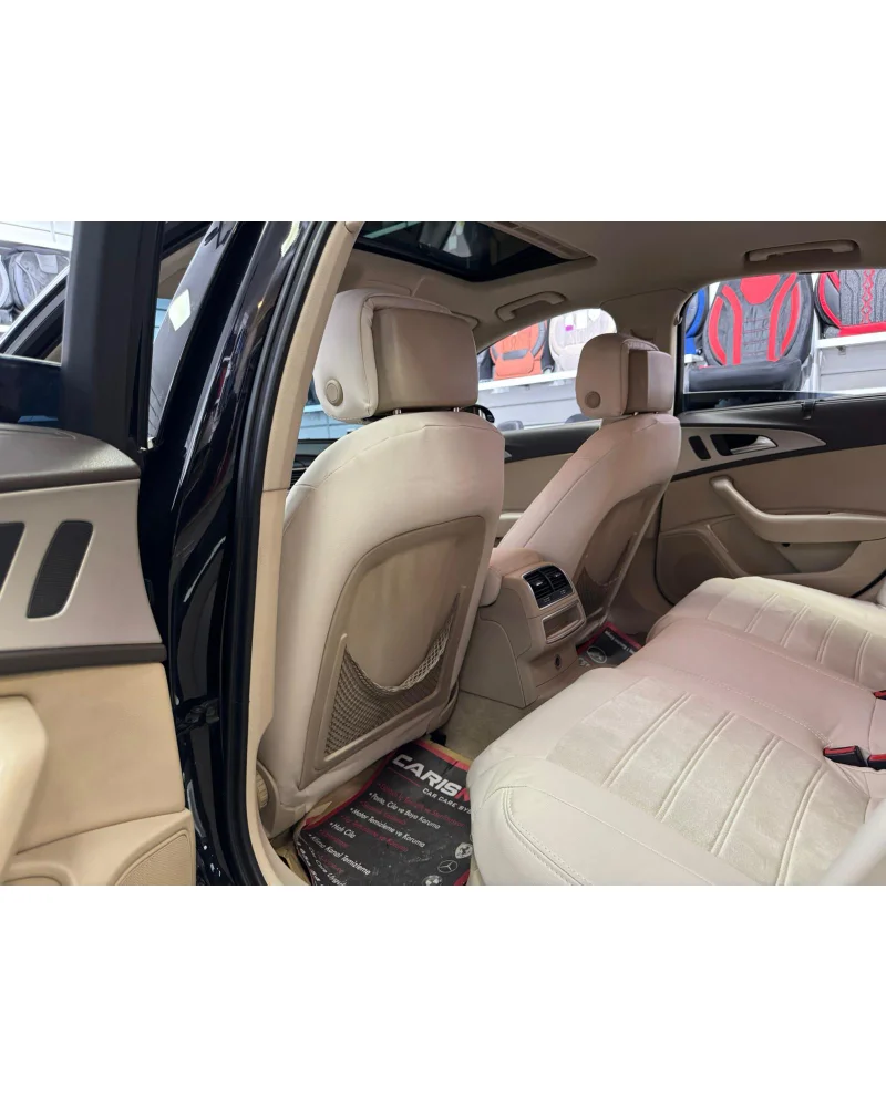 Audi A6 Araca Özel Oto Koltuk Kılıfı - 1.Kalite Deri Tay Tüyü - Görsel 4