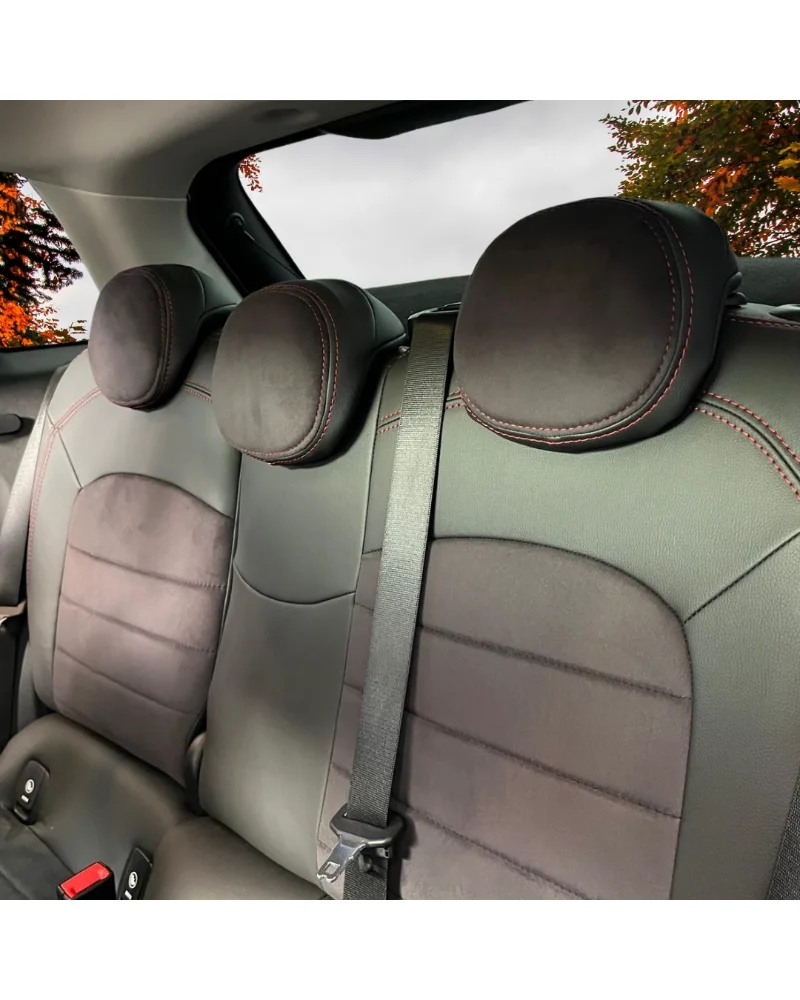 Mini Cooper Özel Oto Koltuk Kılıfı - 1.Kalite Deri Alcantara - Görsel 7