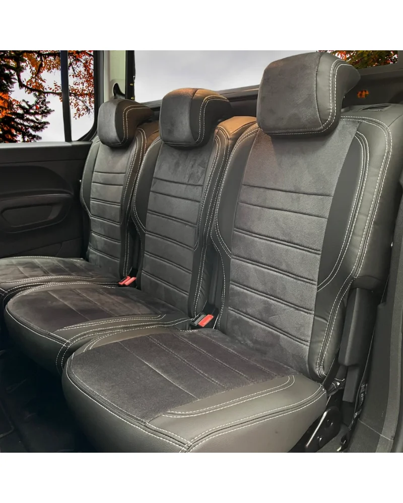 Citroen Berlingo Özel Oto Koltuk Kılıfı - 1.Kalite Deri Tay Tüyü - Görsel 5