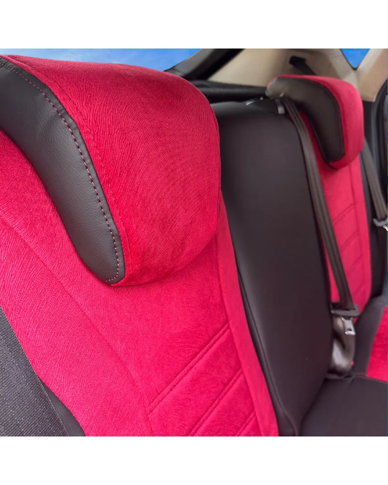 Ford Fiesta Özel Oto Koltuk Kılıfı - 1.Kalite Deri Tay Tüyü - Görsel 2