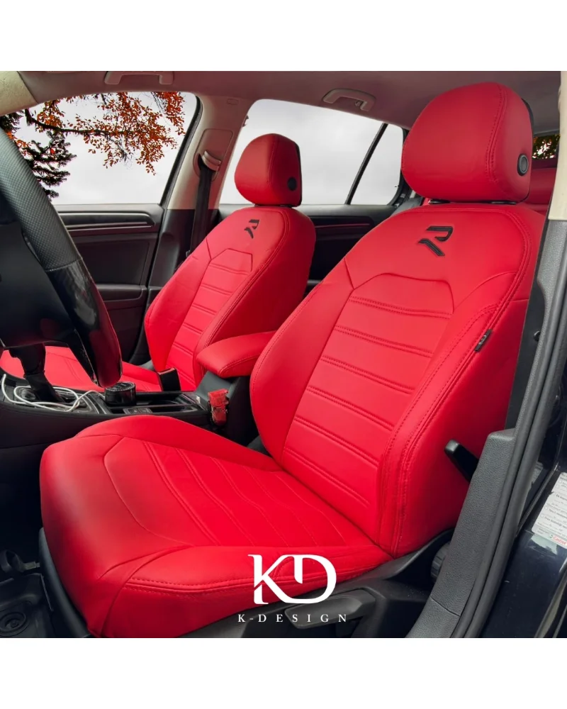 Volkswagen Golf Araca Özel Oto Koltuk Kılıfı - 1.Kalite Deri - Görsel 1