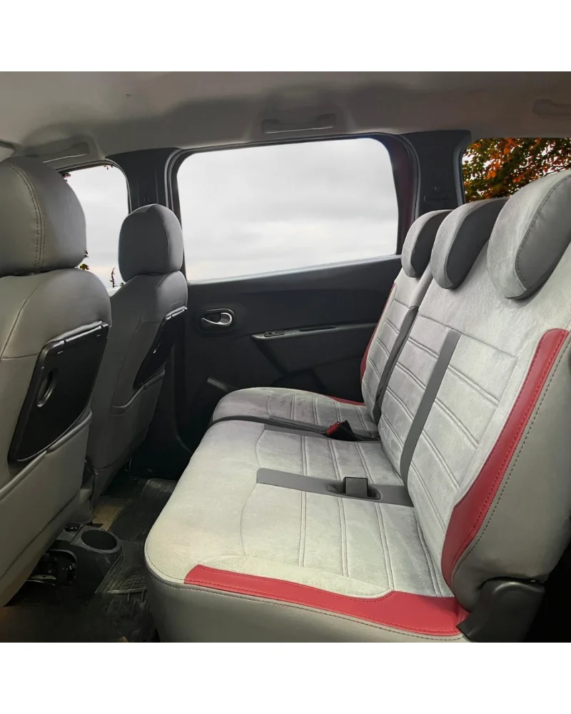 Dacia Lodgy Özel Oto Koltuk Kılıfı - 1.Kalite Deri Tay Tüyü - Görsel 3