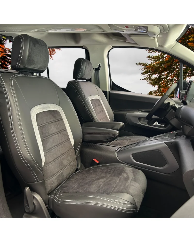 Citroen Berlingo Özel Oto Koltuk Kılıfı - 1.Kalite Deri Tay Tüyü - Görsel 3