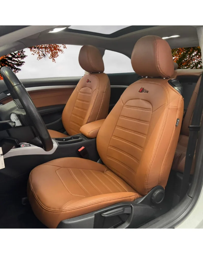 Audi A5 Coupe Araca Özel Oto Koltuk Kılıfı - 1.Kalite Deri - Görsel 1