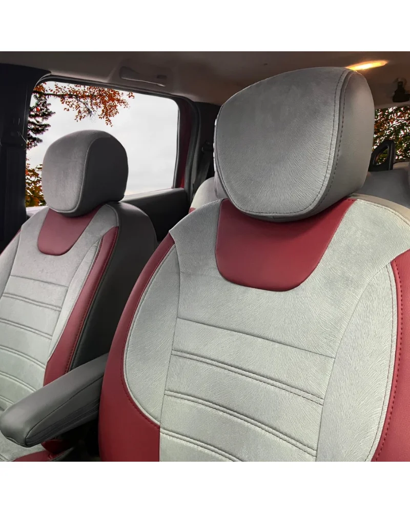 Dacia Lodgy Özel Oto Koltuk Kılıfı - 1.Kalite Deri Tay Tüyü - Görsel 2