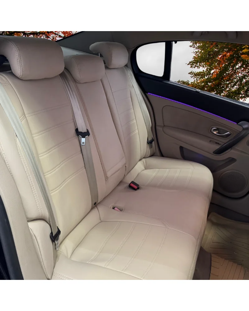 Renault Latitude Araca Özel Oto Koltuk Kılıfı - 1.Kalite Deri - Görsel 6