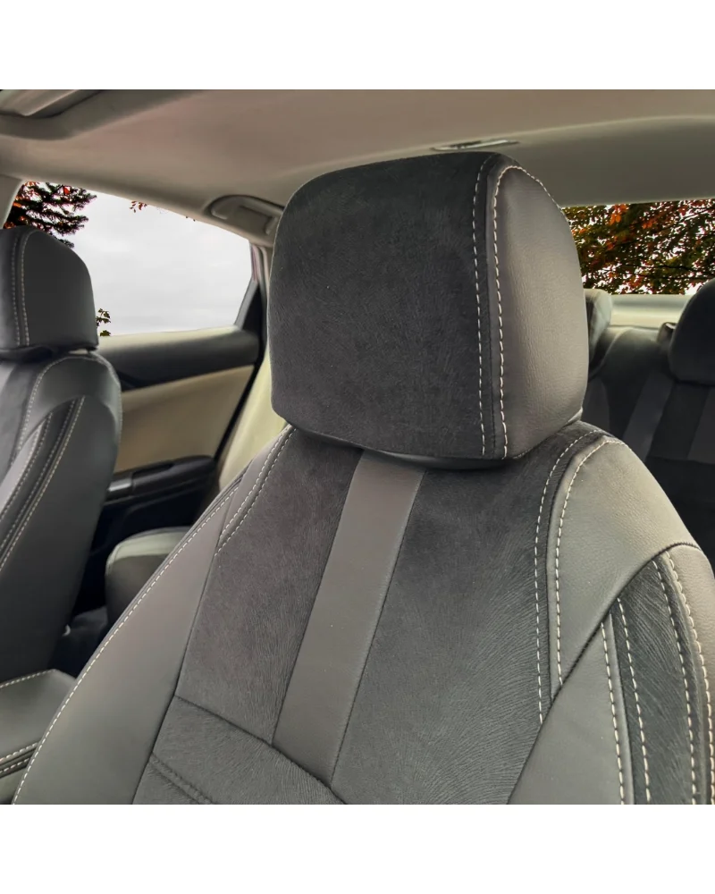 Honda Civic Özel Oto Koltuk Kılıfı - 1.Kalite Deri Tay Tüyü - Görsel 2