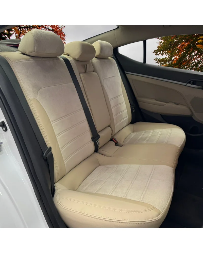 Hyundai Elantra Özel Oto Koltuk Kılıfı - 1.Kalite Deri Tay Tüyü - Görsel 5