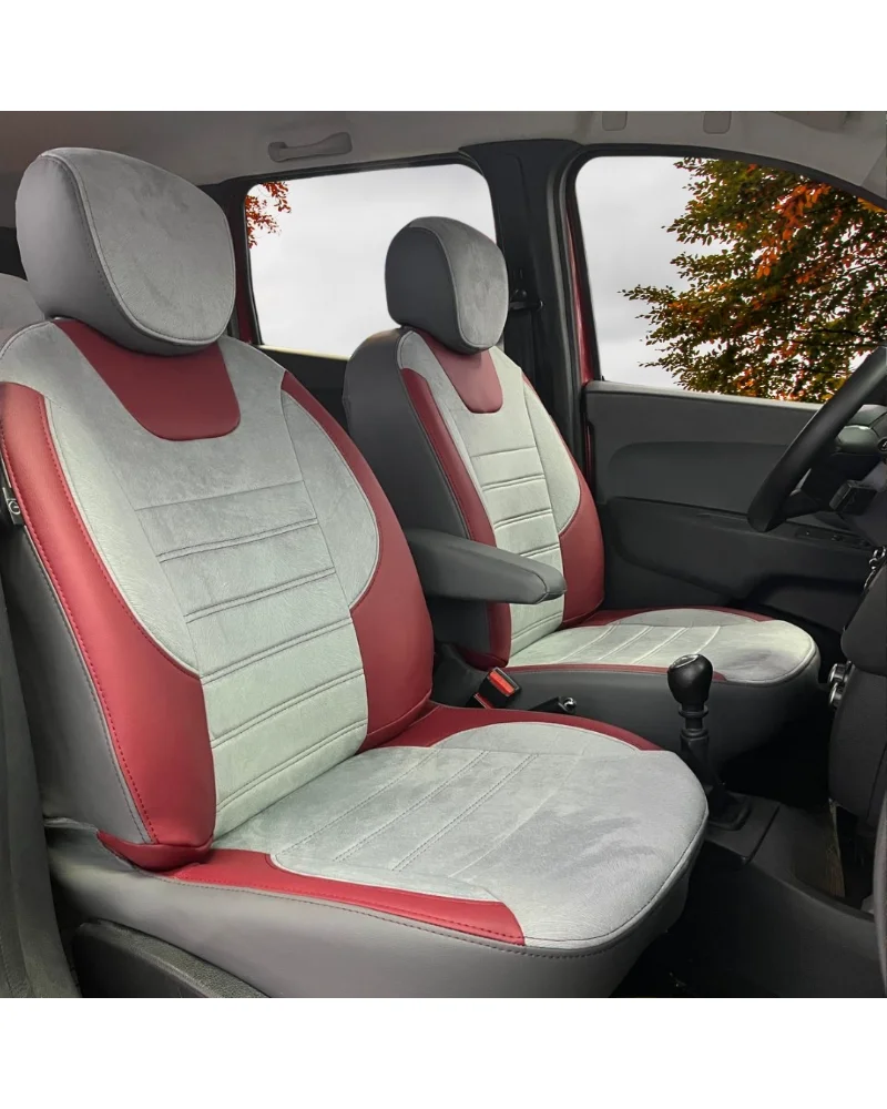 Dacia Lodgy Özel Oto Koltuk Kılıfı - 1.Kalite Deri Tay Tüyü - Görsel 8