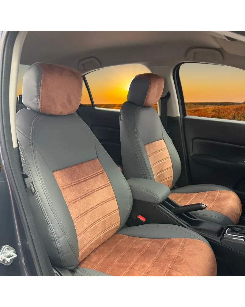 Honda City Özel Oto Koltuk Kılıfı - 1.Kalite Deri Tay Tüyü - Görsel 3