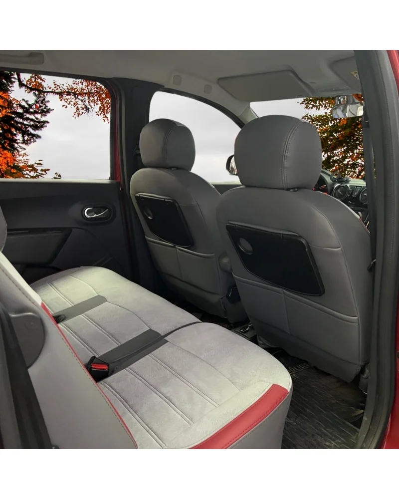 Dacia Lodgy Özel Oto Koltuk Kılıfı - 1.Kalite Deri Tay Tüyü - Görsel 5