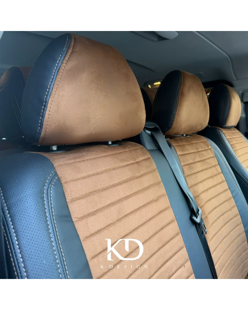 Mercedes-Benz Vito 8+1 Özel Oto Koltuk Kılıfı - 1.Kalite Deri Alcantara - Görsel 9