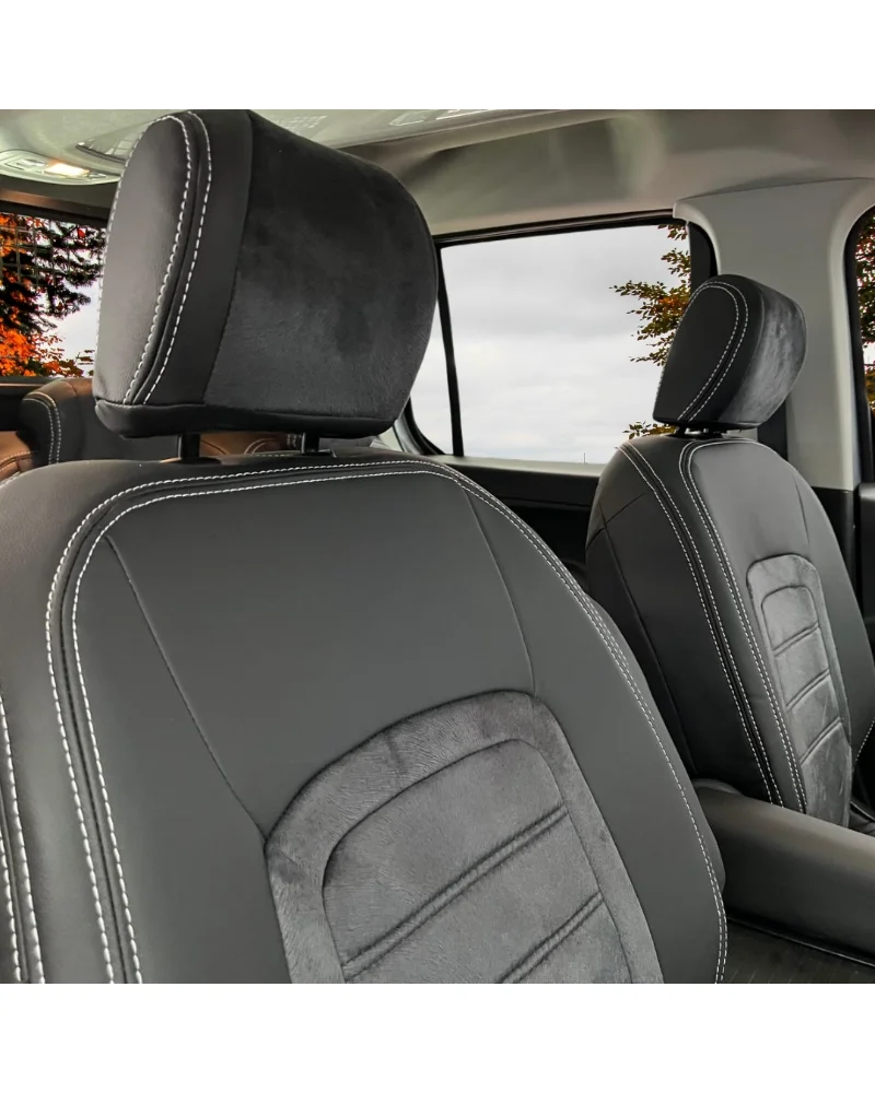 Citroen Berlingo Özel Oto Koltuk Kılıfı - 1.Kalite Deri Tay Tüyü - Görsel 8