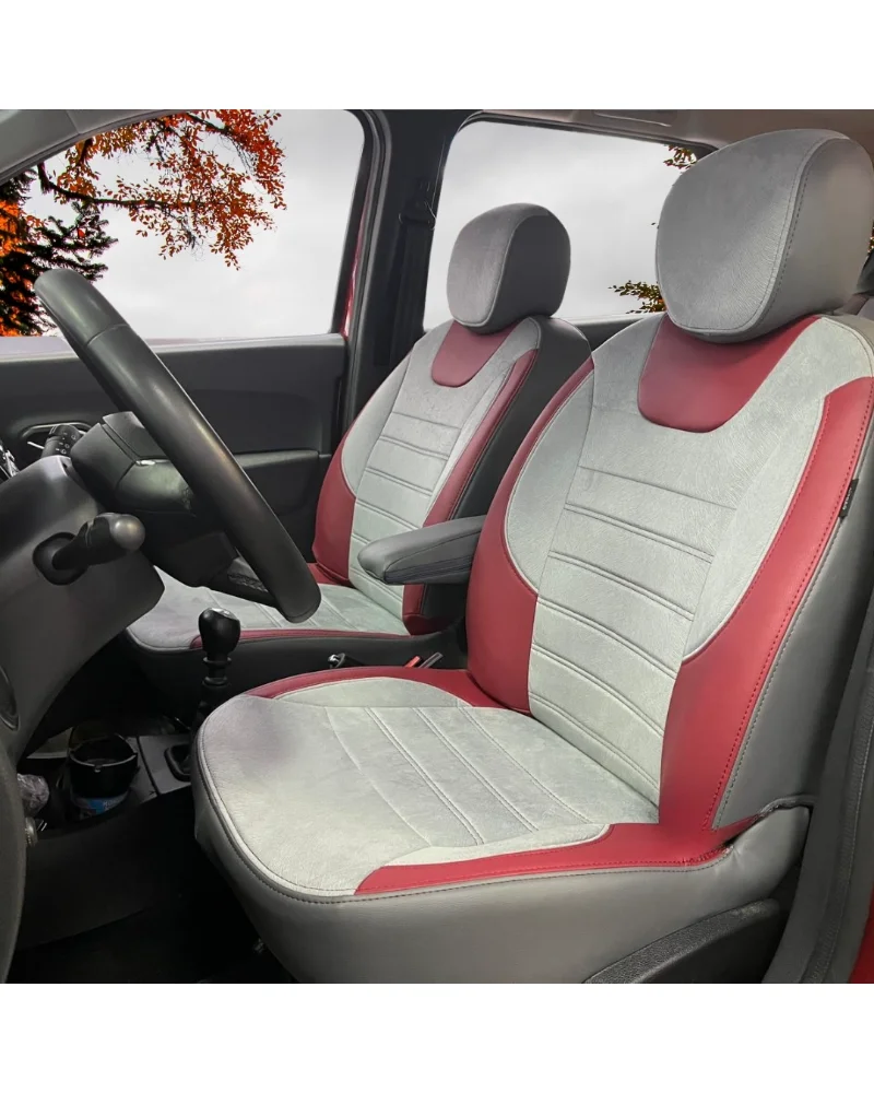 Dacia Lodgy Özel Oto Koltuk Kılıfı - 1.Kalite Deri Tay Tüyü - Görsel 1