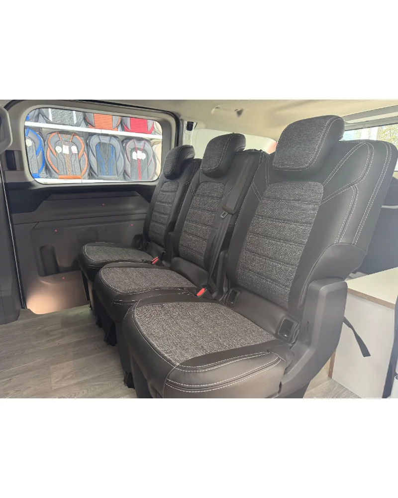 Ford Custom 5+1 Özel Oto Koltuk Kılıfı - 1.Kalite Deri Keten - Görsel 2