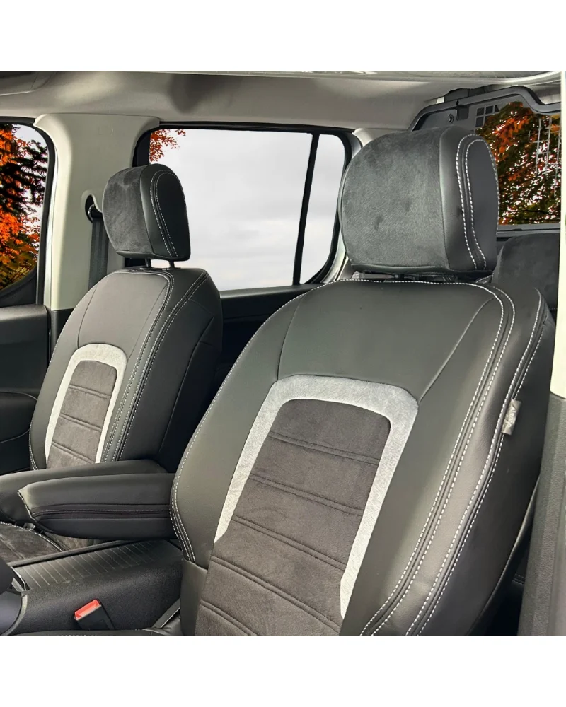 Citroen Berlingo Özel Oto Koltuk Kılıfı - 1.Kalite Deri Tay Tüyü - Görsel 2