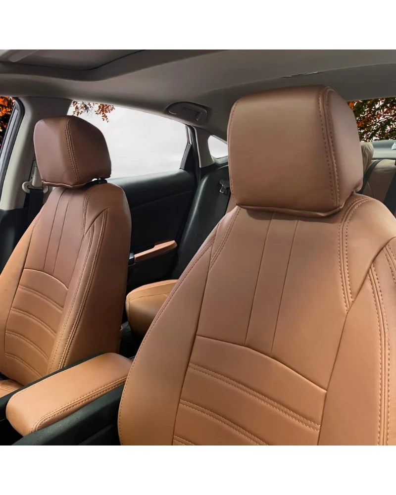 Honda Civic Özel Oto Koltuk Kılıfı - 1.Kalite Deri Tay Tüyü - Görsel 2