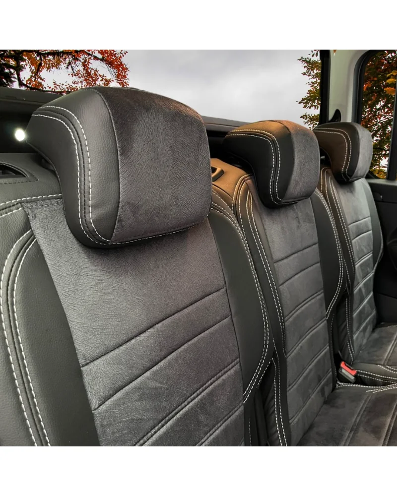 Citroen Berlingo Özel Oto Koltuk Kılıfı - 1.Kalite Deri Tay Tüyü - Görsel 6
