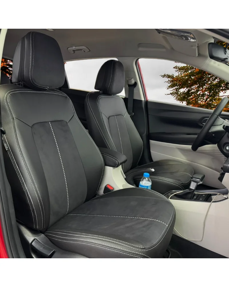 Hyundai İ-20 Özel Oto Koltuk Kılıfı - 1.Kalite Deri Tay Tüyü - Görsel 8