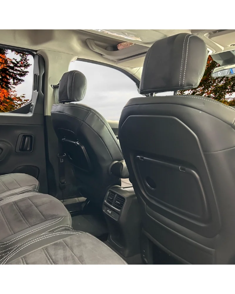 Citroen Berlingo Özel Oto Koltuk Kılıfı - 1.Kalite Deri Tay Tüyü - Görsel 5