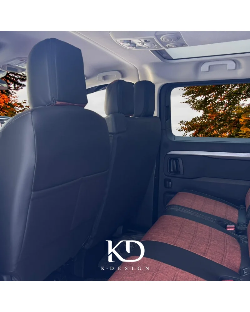Peugeot Expert Traveller 8+1 Araca Özel Oto Koltuk Kılıfı - 1.Kalite Deri Keten - Görsel 3