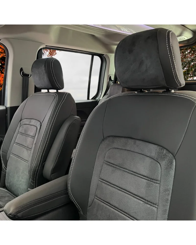 Citroen Berlingo Özel Oto Koltuk Kılıfı - 1.Kalite Deri Tay Tüyü - Görsel 2