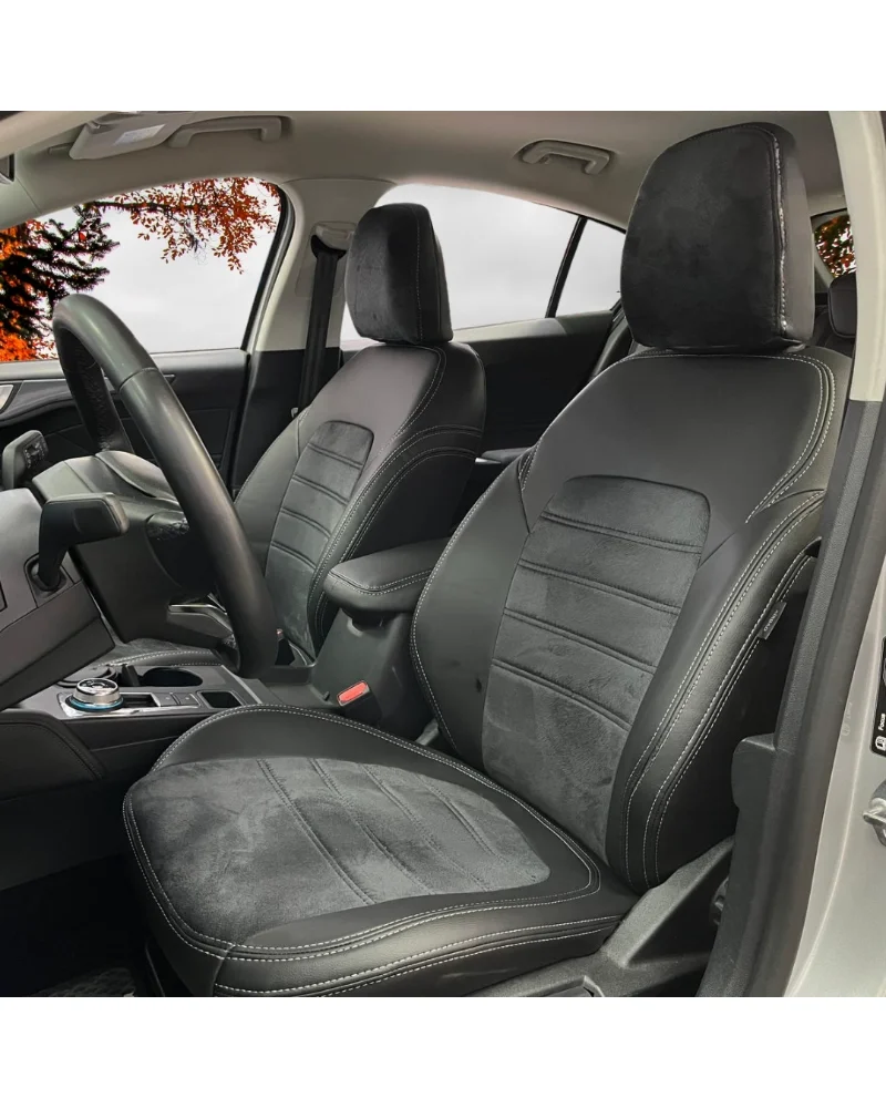 Ford Focus Özel Oto Koltuk Kılıfı - 1.Kalite Deri Tay Tüyü - Görsel 1