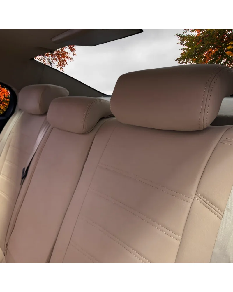 Renault Latitude Araca Özel Oto Koltuk Kılıfı - 1.Kalite Deri - Görsel 5