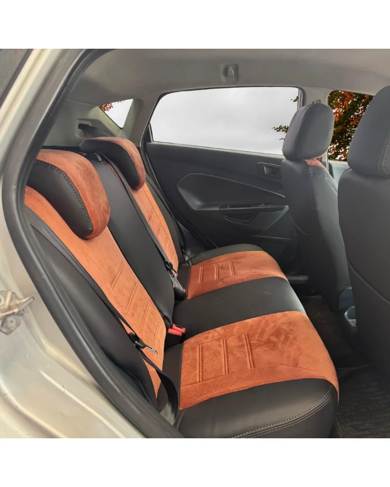 Ford Fiesta Özel Oto Koltuk Kılıfı - 1.Kalite Deri Tay Tüyü - Görsel 6