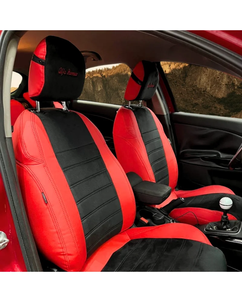 Alfa Romeo Giulietta Araca Özel Oto Koltuk Kılıfı - 1.Kalite Deri Tay Tüyü - Görsel 2