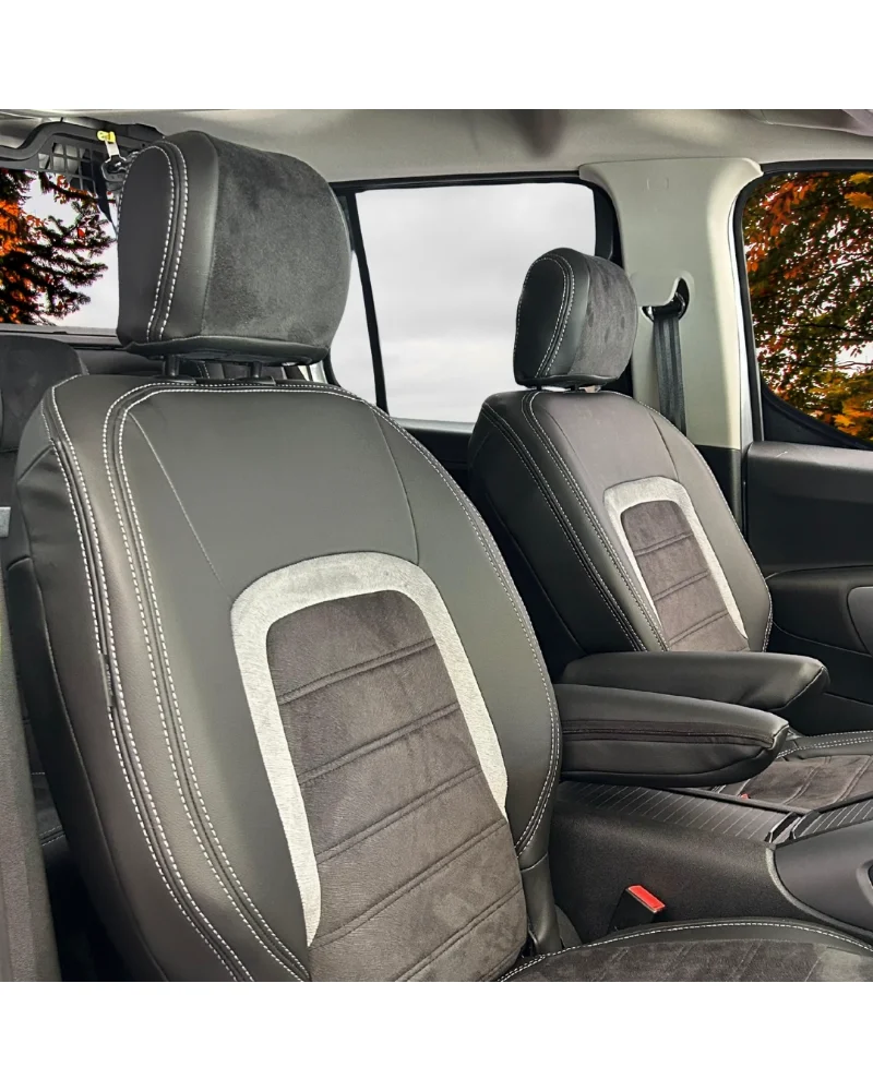 Citroen Berlingo Özel Oto Koltuk Kılıfı - 1.Kalite Deri Tay Tüyü - Görsel 4