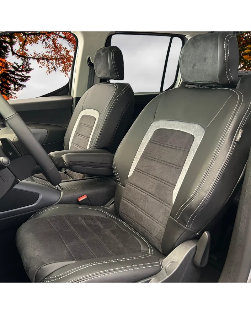 Citroen Berlingo Özel Oto Koltuk Kılıfı - 1.Kalite Deri Tay Tüyü - Görsel 1