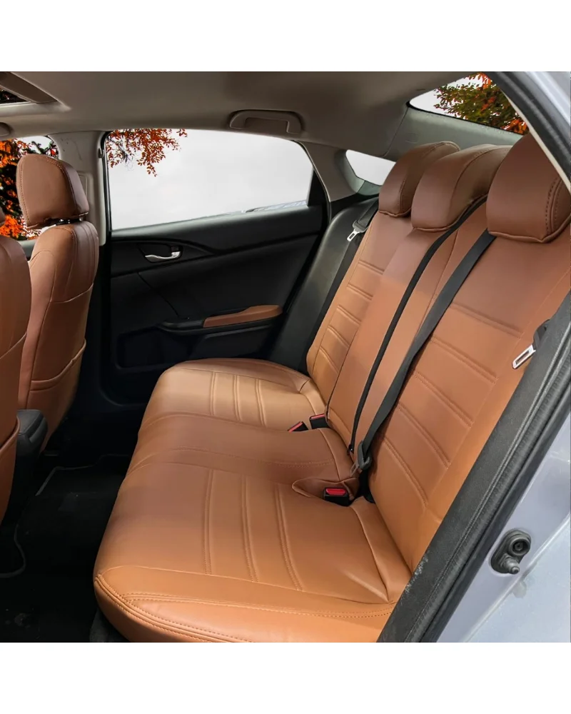 Honda Civic Özel Oto Koltuk Kılıfı - 1.Kalite Deri Tay Tüyü - Görsel 3