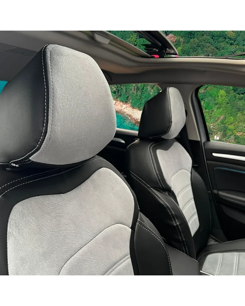 Renault Megane Araca Özel Oto Koltuk Kılıfı - 1.Kalite Deri Tay Tüyü - Görsel 4